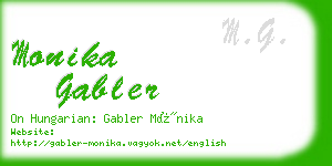 monika gabler business card
